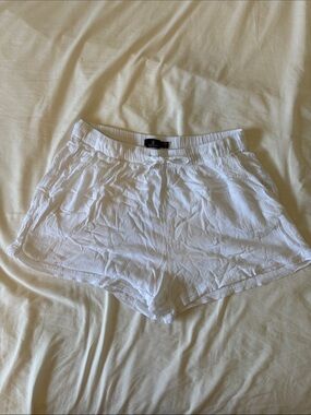 Volcom linen White Women's Lightweight Elastic-Waist Shorts